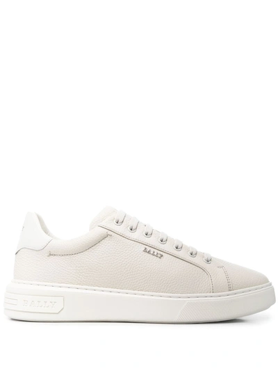 Bally Manny Leather Low-top Trainers In Weiss | ModeSens