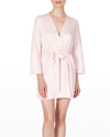 Rya Collection Heavenly Satin Coverup Robe In Petal Pink