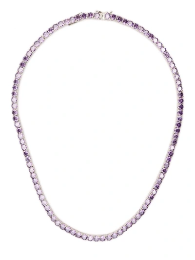 Mounser Laguna Crystal Necklace In Silber