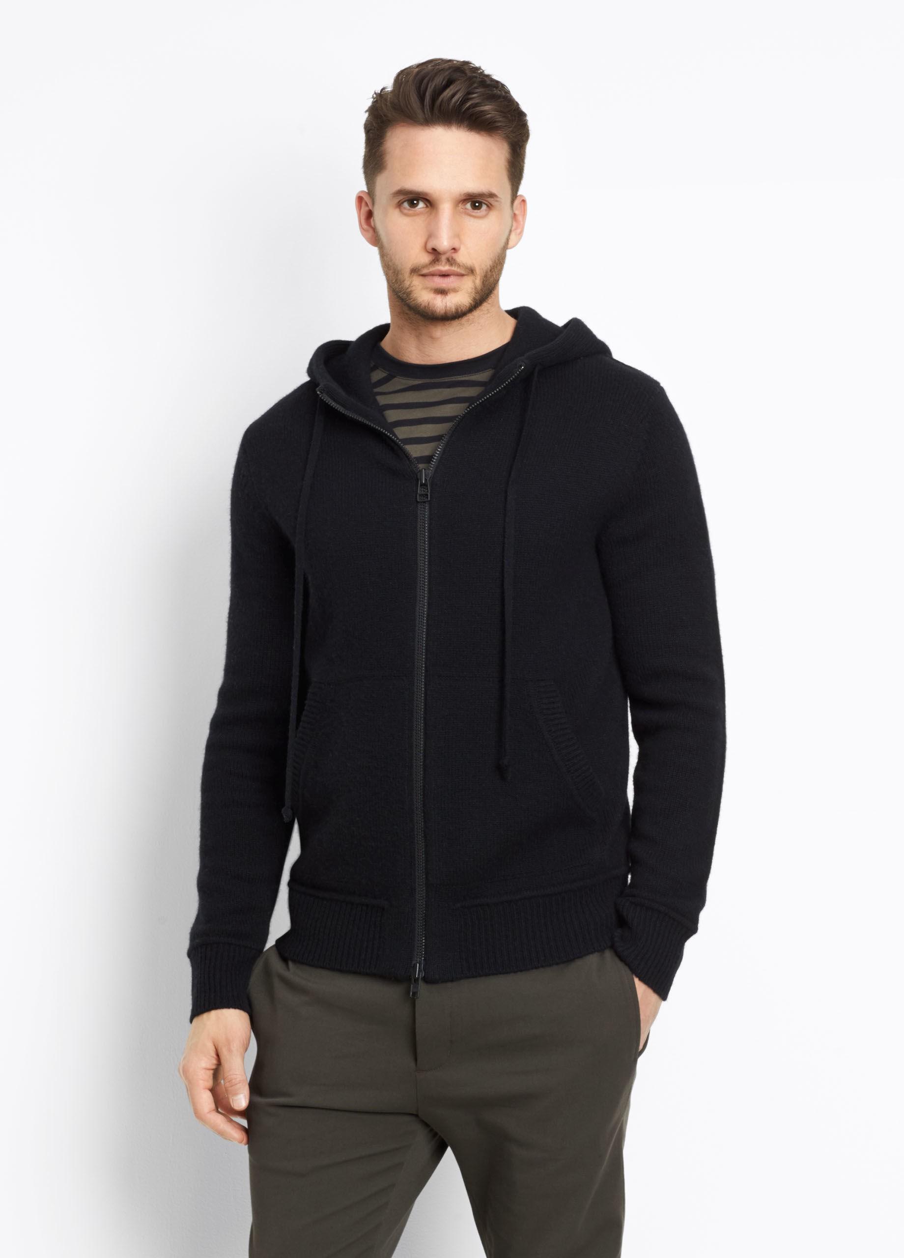 vince zip up hoodie