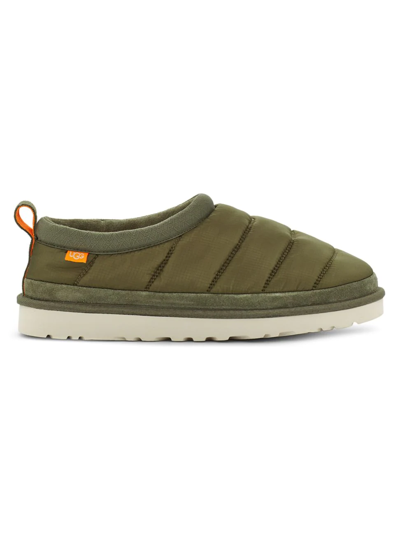 Ugg Tasman Lta Padded Slippers - Men's - Rubber/recycled Polyester/suede/woollyocell In Olive/tan
