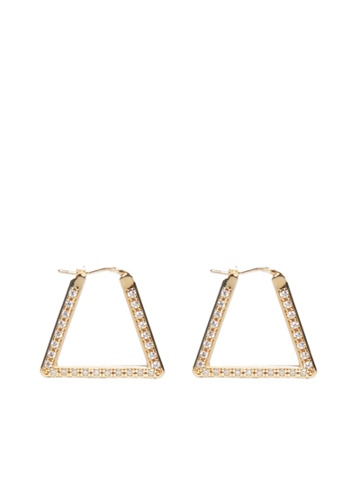 Bottega Veneta Embellished Earrings In Gold
