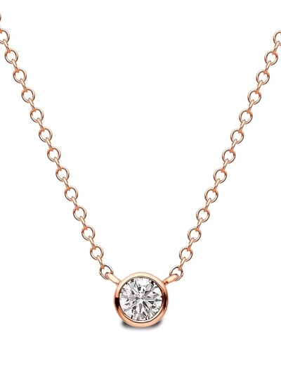Pragnell 18kt Rose Gold Brilliant-cut Diamond Pendant Necklace In Pink