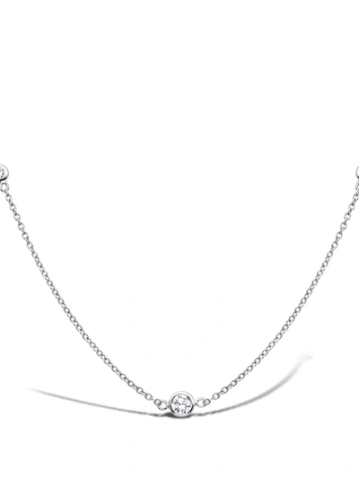 Pragnell 18kt White Gold Sundance Diamond Pendant Necklace In Silver