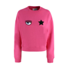 Chiara Ferragni Sweatshirt With Eye-star Logo In Fuchsia