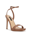 Nine West Women's Loola Ankle Strap Dress Sandals Women's Shoes In Medium Natural