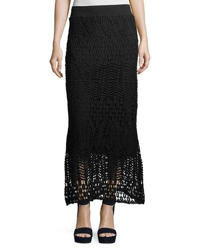 Xcvi Cecilia Crochet Skirt, Plus Size In Black