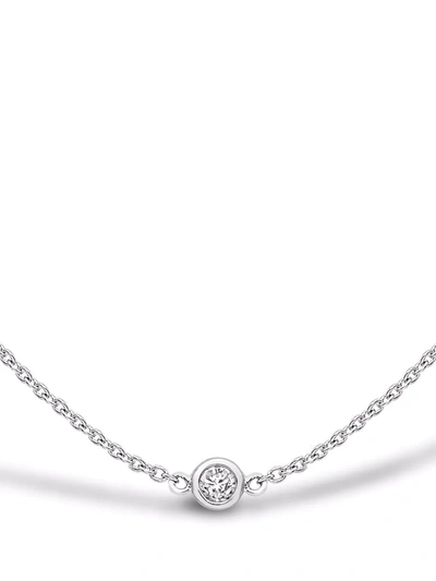 Pragnell 18kt White Gold Sundance Diamond Necklace In Silver