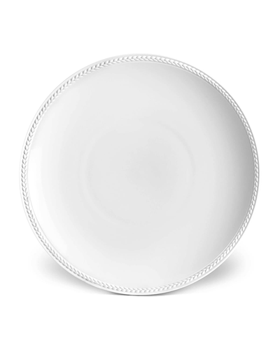 L'objet Soie Tressee White Soup Plate