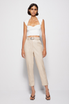 Spring 2022 Ready-to-wear Pauline Vegan Leather Pant In Moonstone