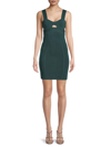 Herve Leger Women's Strappy Bra Mini Bodycon Dress In Elm
