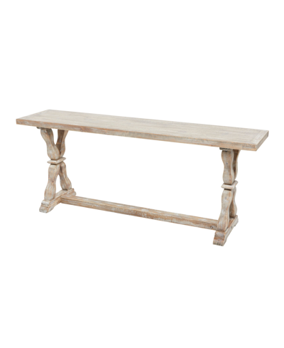 Rosemary Lane Fir Farmhouse Bench In Brown