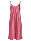 La Perla Midi Silk-blend Night Gown In Pink