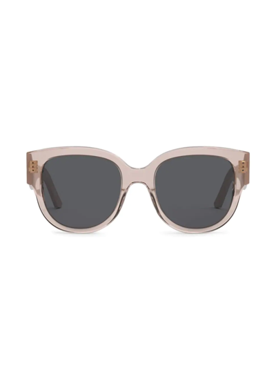 Dior Wil Cat-eye Embossed Acetate Sunglasses In Smoke