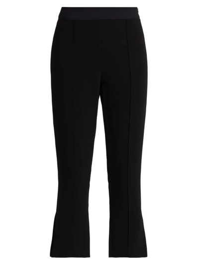 Cinq À Sept Brianne Pintuck Crepe Trousers In Black