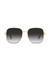 Dior Signature 60mm Square Sunglasses In Gold/gray Gradient