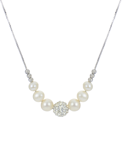 Macy's Cultured Freshwater Pearl (6 In Silver