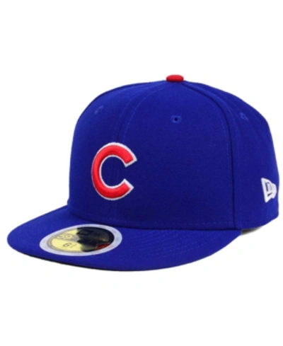 New Era Kids' Big Boys And Girls Chicago Cubs Authentic Collection 59fifty Cap In Light Royal