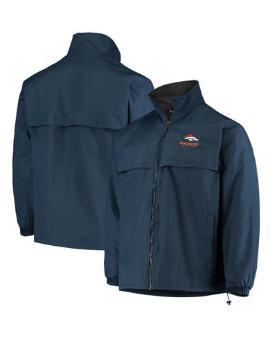 Dunbrooke Men's  Navy Denver Broncos Triumph Fleece Full-zip Jacket