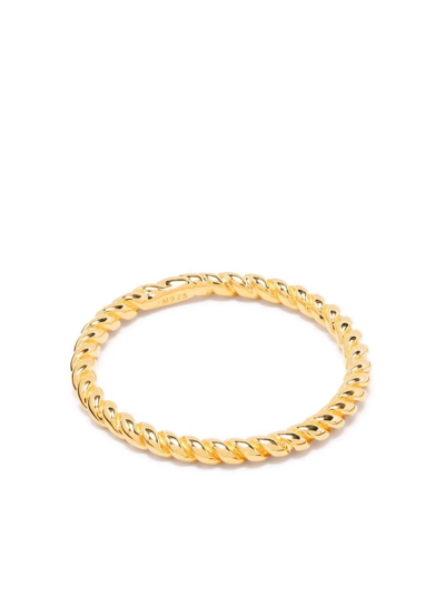Missoma Flux Twisted-band Ring In Gold