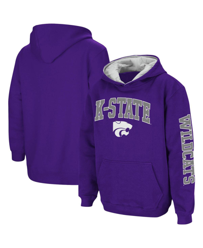 Colosseum Youth Boys  Purple Kansas State Wildcats 2-hit Team Pullover Hoodie