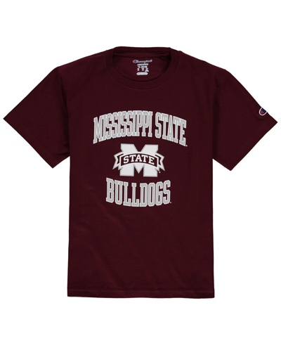 Champion Youth Boys  Maroon Mississippi State Bulldogs Circling Team Jersey T-shirt