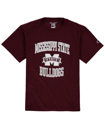 Champion Kids' Youth Boys  Maroon Mississippi State Bulldogs Circling Team Jersey T-shirt