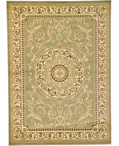 Bayshore Home Belvoir Blv2 7' X 10' Area Rug In Light Green