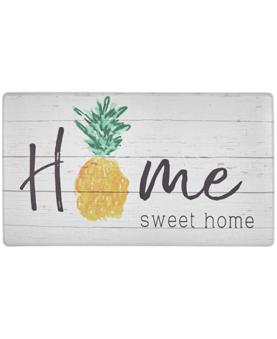 Global Rug Designs Cheerful Ways Home Sweet Home Pineapple 1'8" X 3' Area Rug In Gray