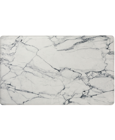 Global Rug Designs Cheerful Ways Marble 1'6" X 2'6" Area Rug In Gray/white