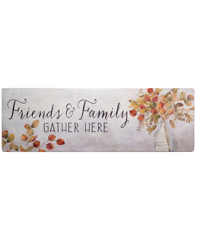 Global Rug Designs Cheerful Ways Friends And Family Gather Eucalyptus Vase 1'6" X 4'7" Runner Area Rug In Gray