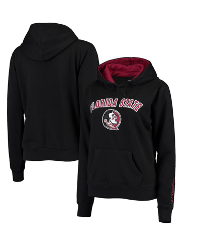 Colosseum Women's Black Florida State Seminoles Arch & Logo 1 Pullover Hoodie