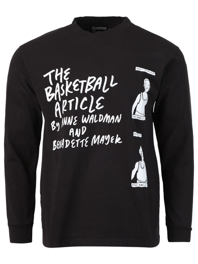 Franchise The Basketball Article Comic Long-sleeve Tee In Black