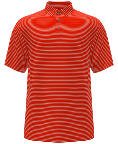 pga tour men's feeder stripe golf polo shirt