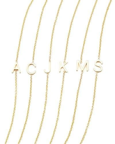 Maya Brenner Designs 14k Yellow Gold Letter Bracelet In M