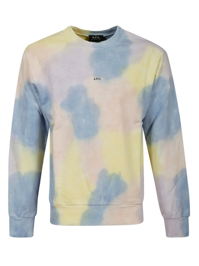 Apc . Sweatshirt Coewp. H27704 Saa Multicolor - Atterley In Light Blue,yellow,pink