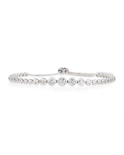 Cassidy Diamonds 18k White Gold Graduated Diamond Bezel Bracelet