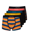 Paul Smith Five-pack Stretch-cotton Boxer Briefs In Multicolour