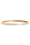 Roberto Coin Symphony Collection 18k Gold Pois Mois Bangle Bracelet In Rose