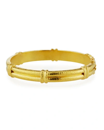 Elizabeth Locke 19k Gold Banded Bangle Bracelet In Yellow Gold