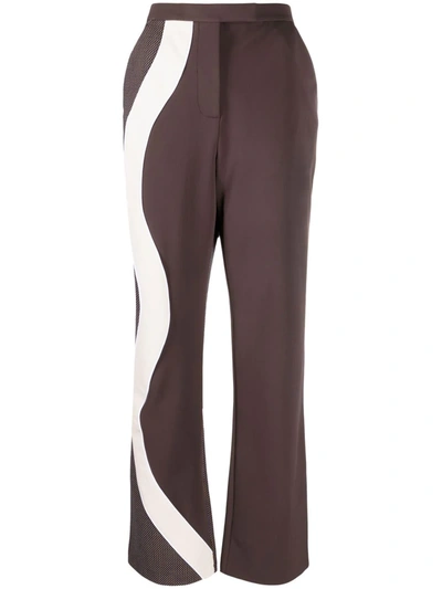 Ahluwalia Expression Tailored Trousers In Brown