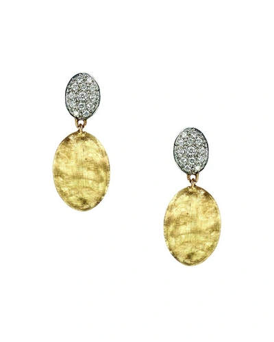 Marco Bicego Siviglia 18k Gold & Pave Diamond Double-drop Earrings
