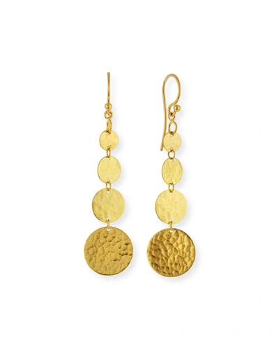 Gurhan Lush 24k Gold Graduated Dangle Earrings