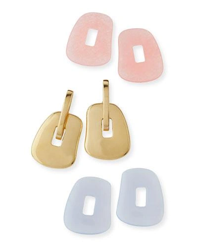 Mattioli Puzzle 18k Interchangeable Hoop Drop Earrings, Set Of 3