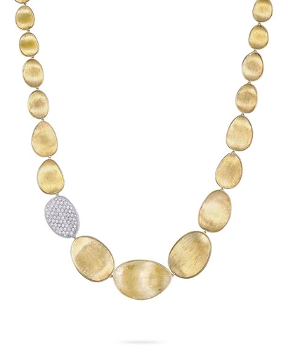 Marco Bicego Diamond Lunaria 18k Gold Necklace, 18"l