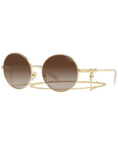 Vogue Women's Sunglasses, Vo4227s 53 In Gold-tone