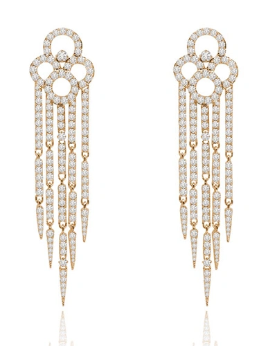 Sutra 18k Rose Gold & Diamond Tassel Earrings