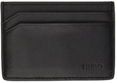 Hugo Black Smooth Leather Card Holder