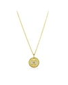 David Yurman Cable Collectibles Initial Pendant With Diamonds In Gold On Chain, 16-18 In Initial H