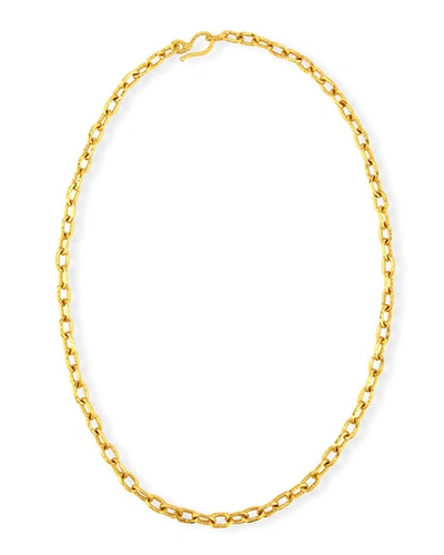 Jean Mahie Cadene 20 22k Yellow Gold Link Necklace